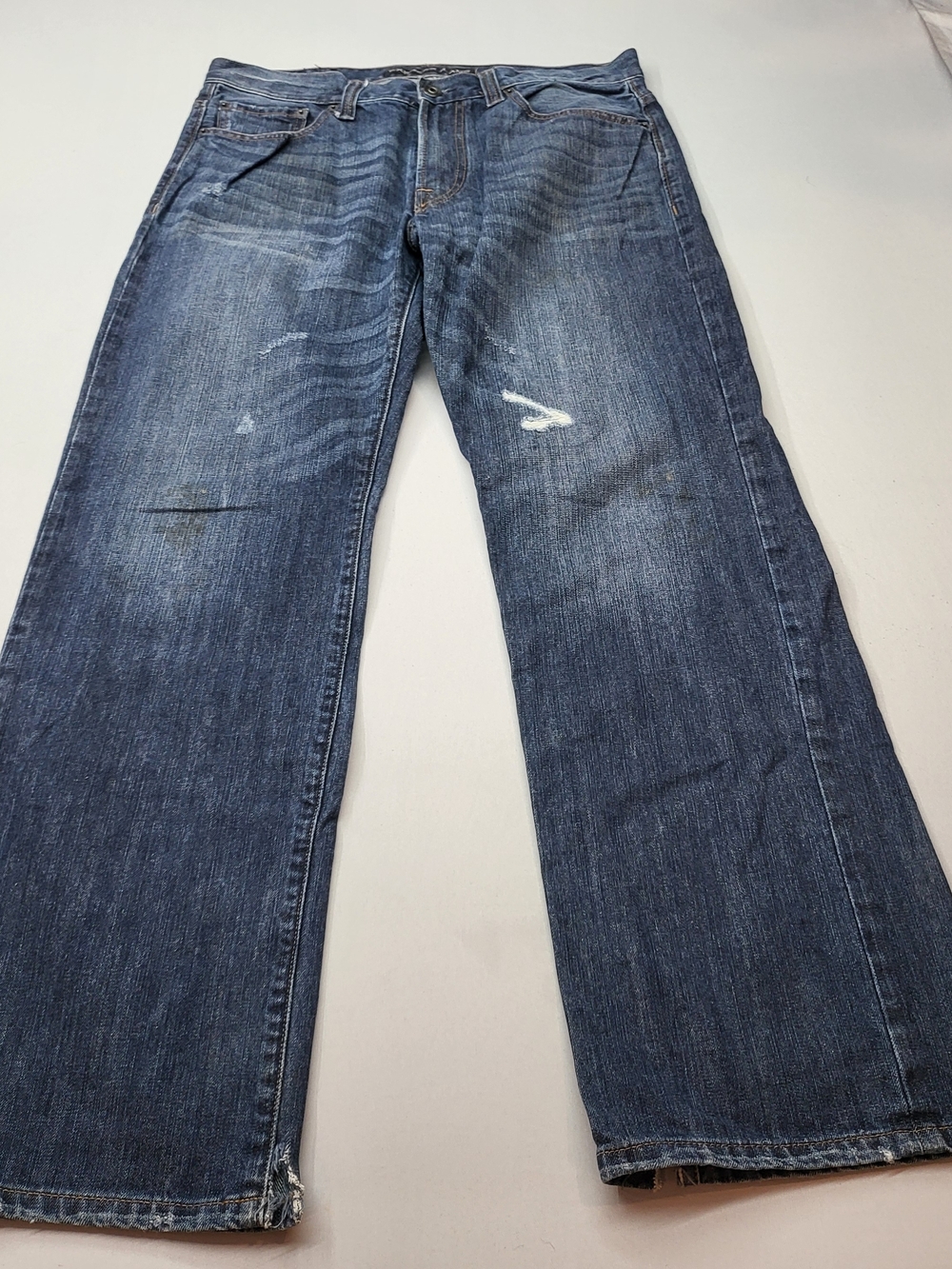 Express Men's Dark Blue Bootcut Jeans